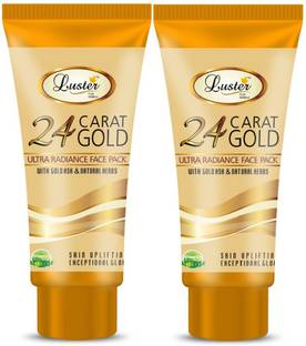 Luster 24 carat Gold Face Pack, Extra Glow & Fair Complexion, For Women & Men