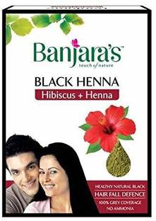 Banjaras Black Henna Hibiscus + Henna 50gm , Black
