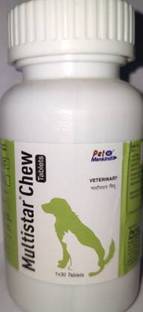 Multistar Pet Health Chew Tablets Helps boost the immunity and improves overall health 30 tAB Pet Health Supplements