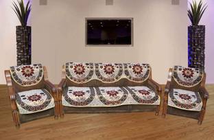 JARS COLLECTIONS Cotton Floral 3+2 Seater Sofa Cover