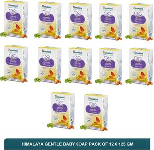HIMALAYA gentle baby soap enriched with vitamin E(pack of 12)125g