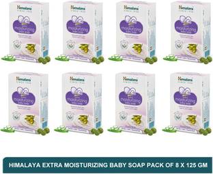 HIMALAYA extra moisturizing baby soap #paraben free moisturizing soap(pack of 8)125g