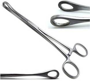 BSI Sponge Holding Forceps Straight Surgical Instrument 6 inch Sponge Forceps