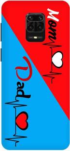Bluvver Back Cover for Redmi Note 9 Pro Max, M2003J6B1I Printed Love Mom Dad Back Cover