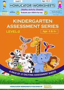HOMUCATOR WORKSHEETS ( Maths Activity Sheets) Level-2, Age 4 Yrs & 4+ Yrs,, KINDERGARTEN ASSESSMENT SERIES