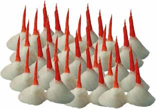 Om Phool Batti Kesar Cotton Wicks Or Puja Batti Pack of 2100Pcs Cotton Wick