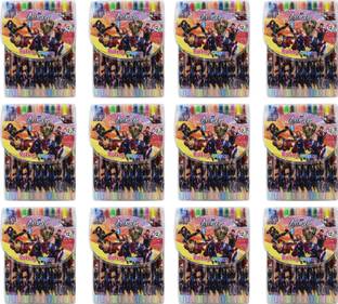 Asera Spiderman Cartoon Rolling Crayons (Set of 12)
