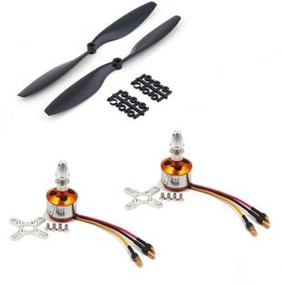 INVENTO 2Pcs 2200KV BLDC Brushless Motor + 1145 11x4.5 11 inch Propeller Quadcopter mini kit Electronic Components Electronic Hobby Kit