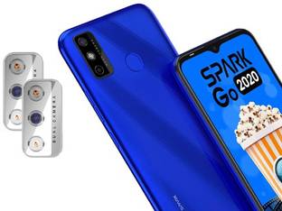 hirdesh Back Camera Lens Glass Protector for Tecno Spark 6 Go