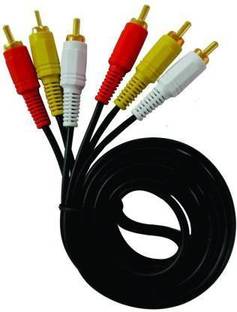 SINKUL  TV-out Cable Premium Quality 3RCA To 3RCA Male Stereo Audio Video Cable For DVD,HDTV,Hi fi Theater Speaker,A/V Reciever, Amplifier, Projector, and More(1.5M 3RCA Male to Male)