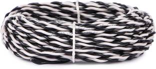Oxcord 2 Core Flexible Copper Wires and Cables 30/76 for Domestic and Industrial Connections ( 30 Metres ) 1 sq/mm Black 30 m Wire