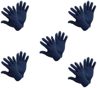 RBGIIT Blue Kevlar Kinntetted Safety Hand Gloves For Kitchen Utilation Market Shooping Time Working Places Heavy Loaded Working Indrustrial Chemical Tankar Driver Winter Summer Season Safe Skin In Sunlight Women Girl's Men Boy's Speacial Safety Hand Gloves Kevlar Safety Gloves-RBC12 Kevlar  Safety Gloves