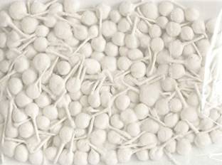 Saanchi Cotton Wicks/Diya Batti for Pooja/Natural White/Handmade | Pack of 400 Cotton Wick