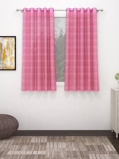 MSD Decor Hub 152 cm (5 ft) Window Polyester Transparent Curtain (Pack Of 2)