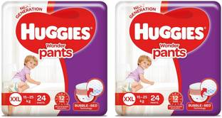 Huggies Wonder Pants, Double Extra Large (XXL) Size Diapers, 24+24 Count - XXL