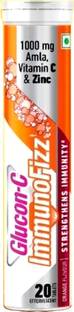 Glucon-C ImmunoFizz Orange Flavored Effervescent Tablets Energy Drink
