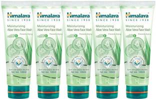 HIMALAYA Moisturizing Aloe Vera  (Pack of 5) Face Wash