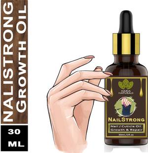 Haria Naturals 100% Pure Nail Strong Oil For Cuticle Care, Nail Growth & Strength 30 ML Yellow