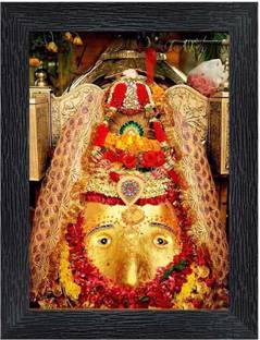 pnf Kalkaji MATA Delhi Religious Frame with Acrylic Sheet for Worship/Pooja20456 Digital Reprint 8 inch x 6 inch Painting