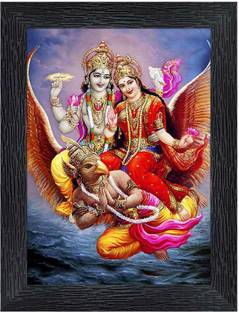 Poster N Frames Vishnu Laxmiji Religious Religious Frame