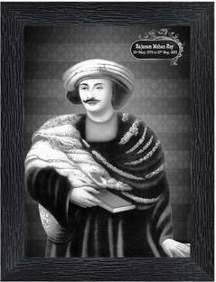 pnf Raja Ram Mohan Roy Wood Photo Frames with Acrylic Sheet (Glass)-19851 Digital Reprint 8 inch x 6 inch Painting