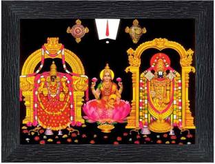 pnf Tirupati Balaji - Lord Venkateswara Religious Photo Frames-22368 Digital Reprint 8 inch x 6 inch Painting