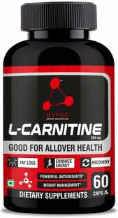 Mypro Sport Nutrition L-Carnitine, L-Tartrate Muscle Definition Enhace Energy Power 500mg Per Serving