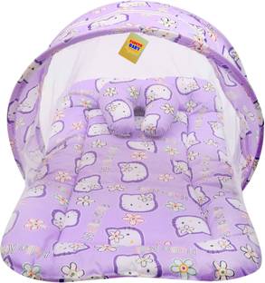 Fareto Baby Mosquito Net Bed(0-6 Months) (Purple) Reversible Cirb