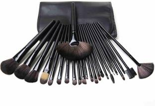 Shrijaa Beauty Professionals 24Pcs Makeup Brush Set Makeup Tool Kit With Leather Pouch
