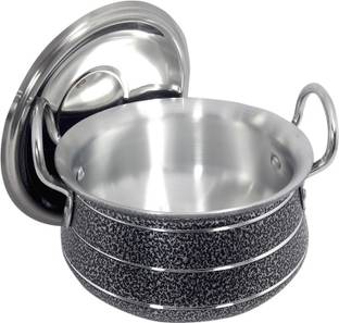 bartan hub Handi With Lid ( Aluminium Made , Dishwasher Safe , 3.5 Litters ) Cookware Set
