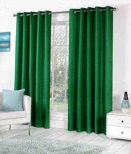 Styletex 213 cm (7 ft) Polyester Semi Transparent Door Curtain (Pack Of 2)