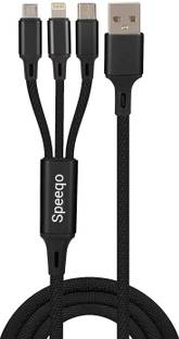 Speeqo USB Type C Cable 3.1 A 1.2 m Premium Quality Rapid Charging 3 in 1 cable