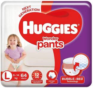 Huggies Wonder Pants, Large Size Diapers, 64 Count - L