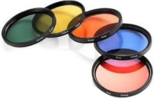 Hanumex Round Full Colour Flter Lens Accessory Filter Kit for Canon DSLR Cameras (58 mm)-Pack of 5 a4 UV Filter