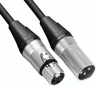 SeCro XLR Male to XLR Female Cable - 2 Meters Straight XLR Patch Cable