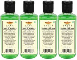 Premium Khadi Neem & Aloevera Natutal Shampoo - Pack of 4