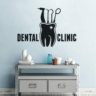 LYOMAN 59 cm Dental Sticker For Clinic Hospital Wall Sticker Self Adhesive Sticker
