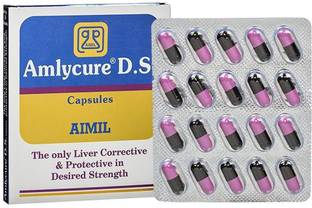 AIMIL Amlycure D.S. Capsule for Total Liver Support | Cleanse and Detox | Protects Cells & Enzymes (Pack of 5)