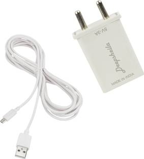 Deepsheila 12 W Adaptive Charging 3.4 A Wall Charger for Mobile with Detachable Cable
