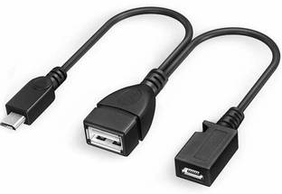 amblic Power Sharing Cable 14 m Multifunction 2 in 1 Micro USB Y Splitter Cable, Micro USB 2.0 to Micro USB Female with USB OTG Hosting to Power up OTG Device not to Charge Phone (Micro USB OTG)