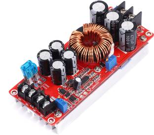 amiciSmart 1200W DC-DC 20A Step-up Boost Convertor 8-60V to 12-80V Adjustable Power Supply Power Supply Electronic Hobby Kit