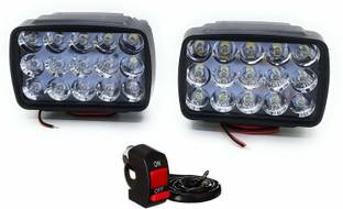 JAQUMA 15Led Fog lamp 2pcs With 1 Switch 01 Fog Lamp Motorbike LED (12 V, 15 W)