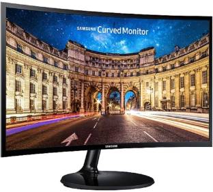 SAMSUNG 26.5 inch Curved Full HD VA Panel Frameless Monitor (LC27F390FHWXXL)