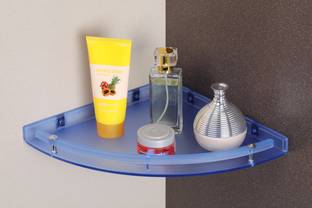 iSTAR Blue Plastic Soap Dish/corner /shelf for Bathroom/ kitchen/wash basin(pack of 1) Acrylic Wall Shelf