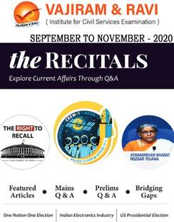 Vajiram & Ravi - Current Affairs September To November - 2020