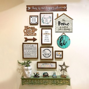 Mom Rustic Frame Wooden Sign Room Decor with Wood Frame 12x12 inch