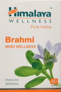 HIMALAYA Wellness Pure Herbs Brahmi Mind Wellness 60 Tablets (Pack of 1)