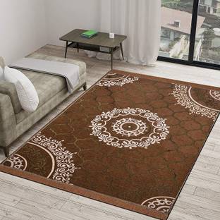Sparrow world Brown Chenille Carpet