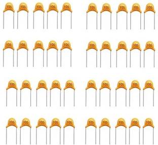 EMERGING TECHNOLOGIES 100 pcs 100nF 104 MLCC MULTILAYER Ceramic Capacitor disc 50V 0.1uF 100 NF Electronic Components Electronic Hobby Kit