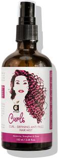Anveya Curls Hair Mist for Curly Hair, Curl-Defining Anti-Frizz, 100ml